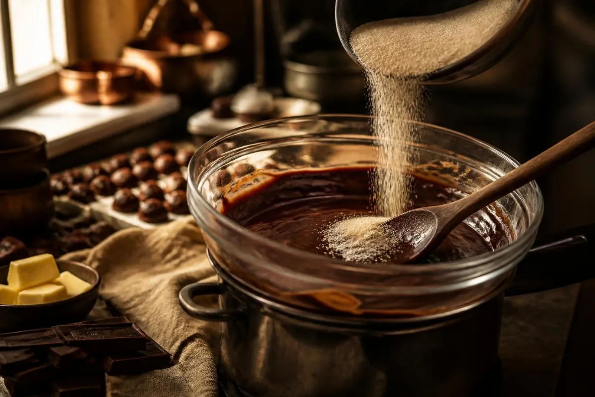 Étape 2 : Fondre chocolat et beurre
