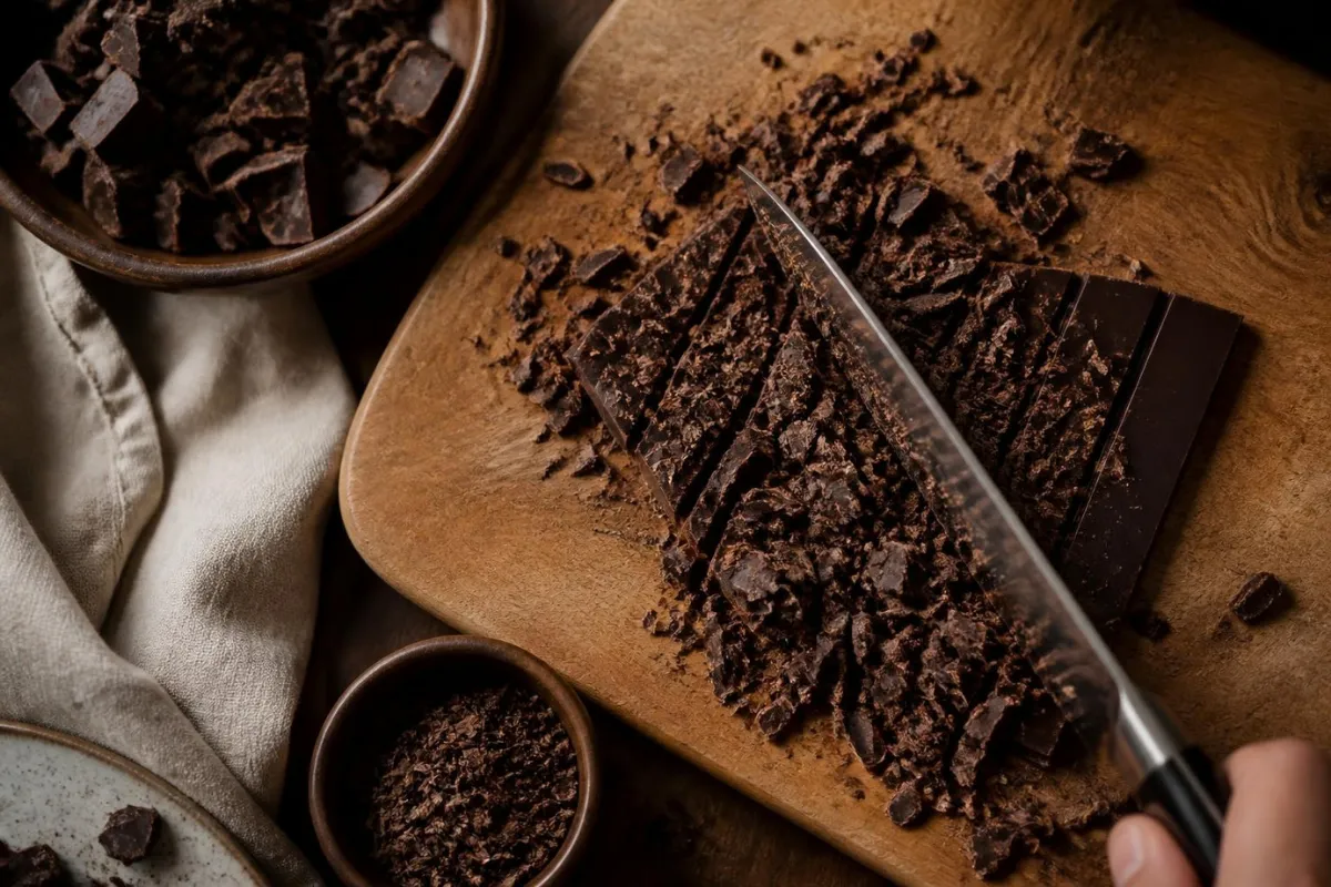 Étape 1 : Hacher le chocolat